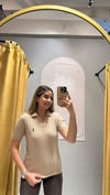 POLO YAKA TRİKO CAMEL 