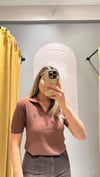POLO YAKA TRİKO KAHVE 
