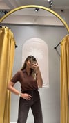 POLO YAKA TRİKO KAHVE 