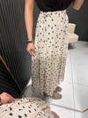 PUANTİYELİ ETEK KREM-KAHVE 