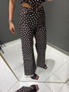 PUANTİYELİ KAHVE PANTOLON 