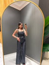 PUANTİYELİ LACİVERT KORSE