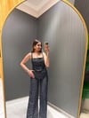PUANTİYELİ LACİVERT PANTOLON