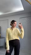 SARI SAÇ ÖRGÜ HIRKA 