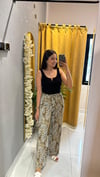 SATEN LEOPAR PANTOLON