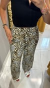 SATEN LEOPAR PANTOLON