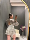 ŞİFON SIRT DETAYLI BLUZ 