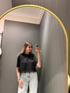 SİYAH DANTELLİ CROP