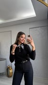 SİYAH FLARLI TRİKO