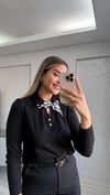 SİYAH FLARLI TRİKO