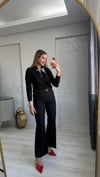 SİYAH FLARLI TRİKO