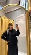 SİYAH FLARLI TRİKO KAZAK
