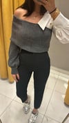 SİYAH FLATOLU KUMAŞ PANTOLON