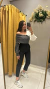 SİYAH FLATOLU KUMAŞ PANTOLON