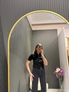 SİYAH GOLD DÜĞMELİ TRİKO