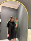 SİYAH GÜPÜRLÜ ELBİSE 