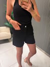 SİYAH TENCEL ŞORT