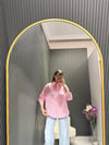TRANSPARAN PEMBE GÖMLEK 