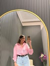TRANSPARAN PEMBE GÖMLEK 