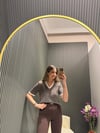 V YAKA ÇİZGİLİ TRİKO