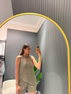 YEŞİL PAYETLİ BLUZ 