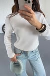 ARKA DEKOLTELİ ORJİNAL MARKA BLUZ
