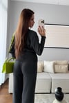 BEL DETAYLI TRİKO TAKIM-ANTRASİT