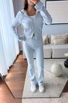 CROP ATLETLİ İSPANYOL PAÇA PANTOLON 3'LÜ TAKIM-GRİ
