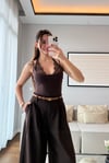 DANTEL DETAYLI BODYSUİT- KAHVE