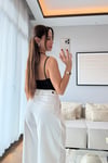 DANTEL DETAYLI BODYSUİT- SİYAH
