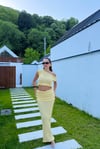 DOKULU DRAPELİ İKİ TAKIM SARI