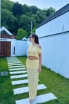 DOKULU DRAPELİ İKİ TAKIM SARI