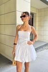HALTER BEYAZ MİNİ ELBİSE