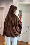 KAHVE SATEN BOMBER CEKET