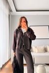 KAPÜŞONLU HIRKA TRİKO PANTOLON TAKIM