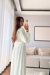 MODAL KUMAŞ KAPÜŞONLU CROP 3'LÜ TAKIM-BEYAZ