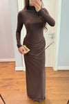 MUADİL BALIKÇI YAKA MAXİ ELBİSE