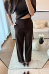 PELERİN BLUZ PANTOLON TAKIM-ACI KAHVE