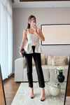 PEPLUM DETAYLI PUANTİYELİ BLUZ