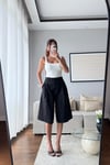 PİLELİ GENİŞ PAÇA  BERMUDA