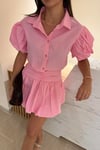 poplin srella takım pembe