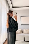 SATEN FERMUARLI BOMBER CEKET PANTOLON TAKIM