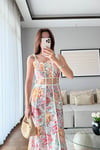 TASARIM HERA ELBİSE -PEMBE