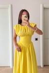 TASARIM SARI ELBİSE