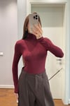 TRANSPARAN BALIKÇI YAKA-BORDO