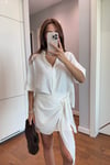 ZARA ETEKLİ TAKIM BEYAZ