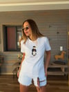 Bear Logo Print T-Shirt