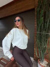 Gümüş Logolu Basic Sweatshirt