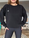 Gümüş Logolu Basic Sweatshirt