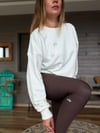 Gümüş Logolu Basic Sweatshirt